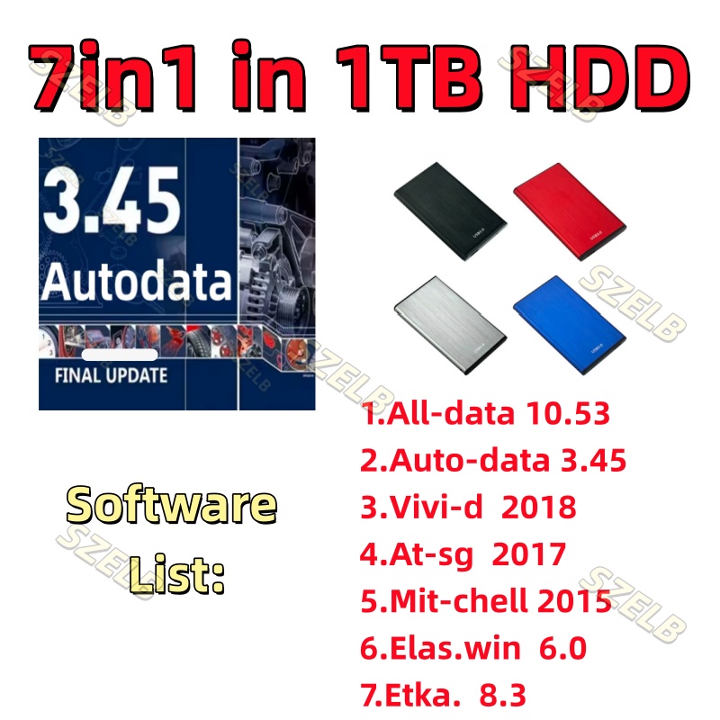 Auto Repair Shop Software - Software Alldata 7in1 più recenti con