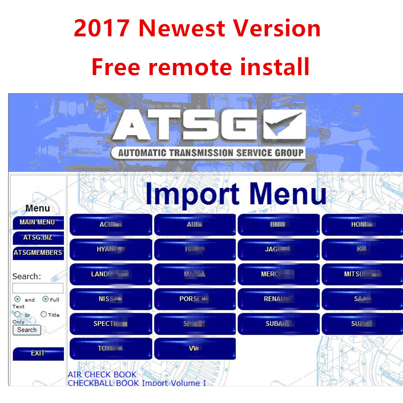 Auto Repair Shop Software - Installazione gratuita ATSG 2017 software di