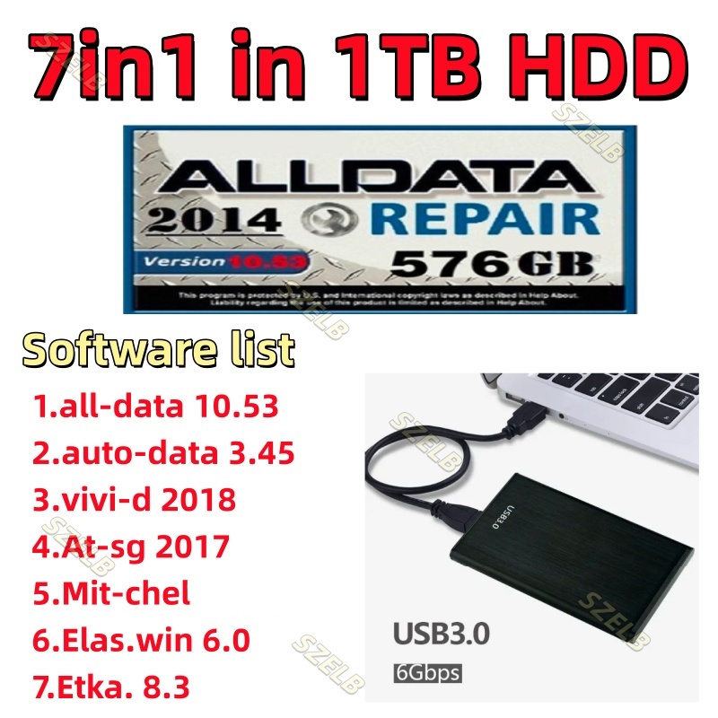 Auto Repair Shop Software - Software offline 7 in 1 di