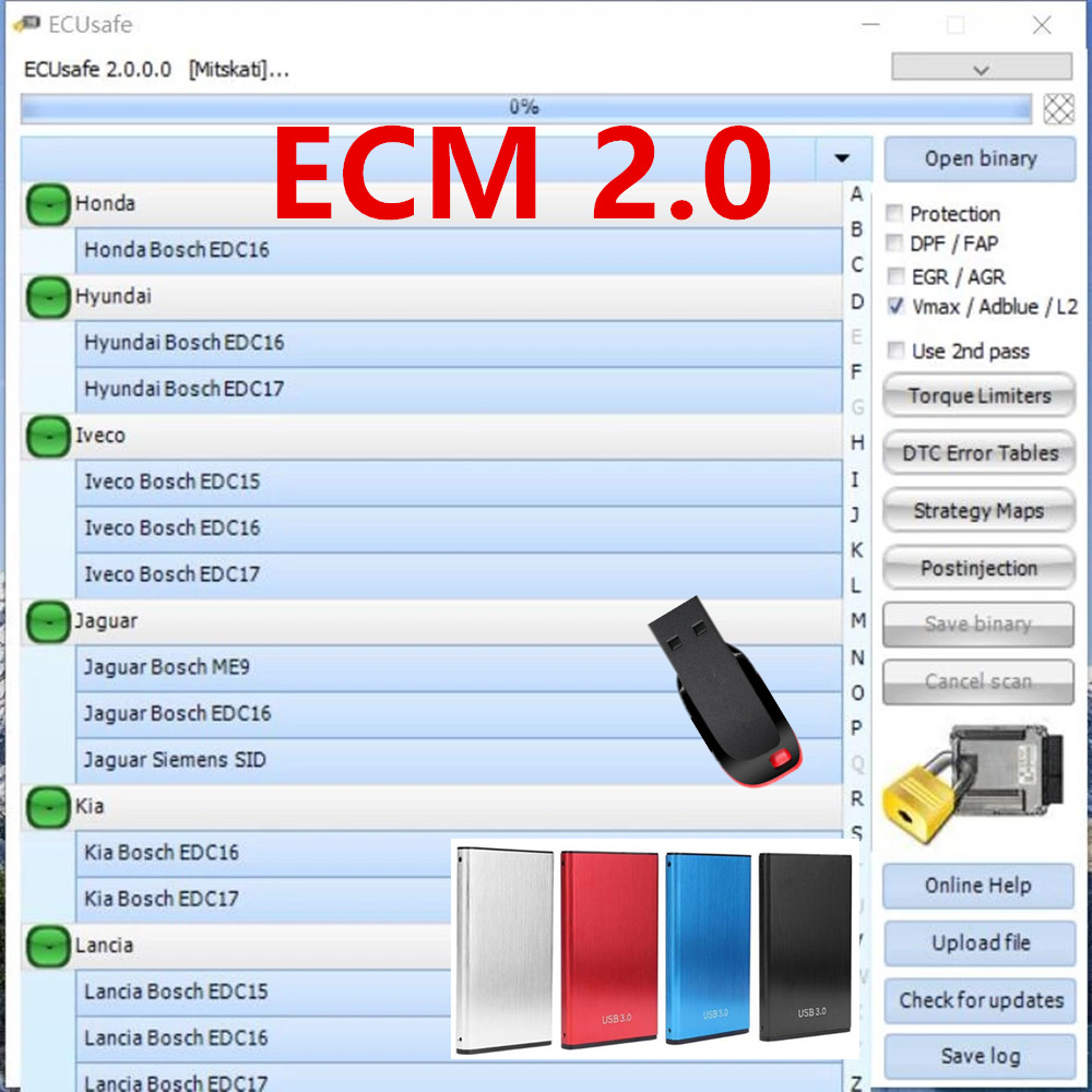 Auto Repair Shop Software - 2025 Vendita calda ECUSafe 2.0 ECU