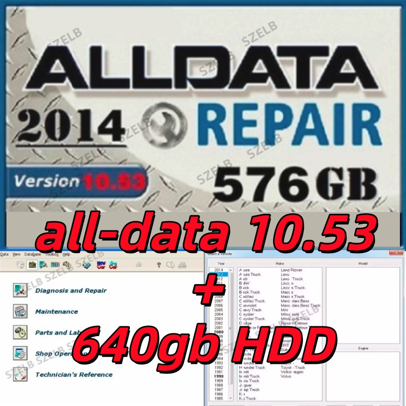 Auto Repair Shop Software - Ultima versione di Alldata aggiornata all'anno