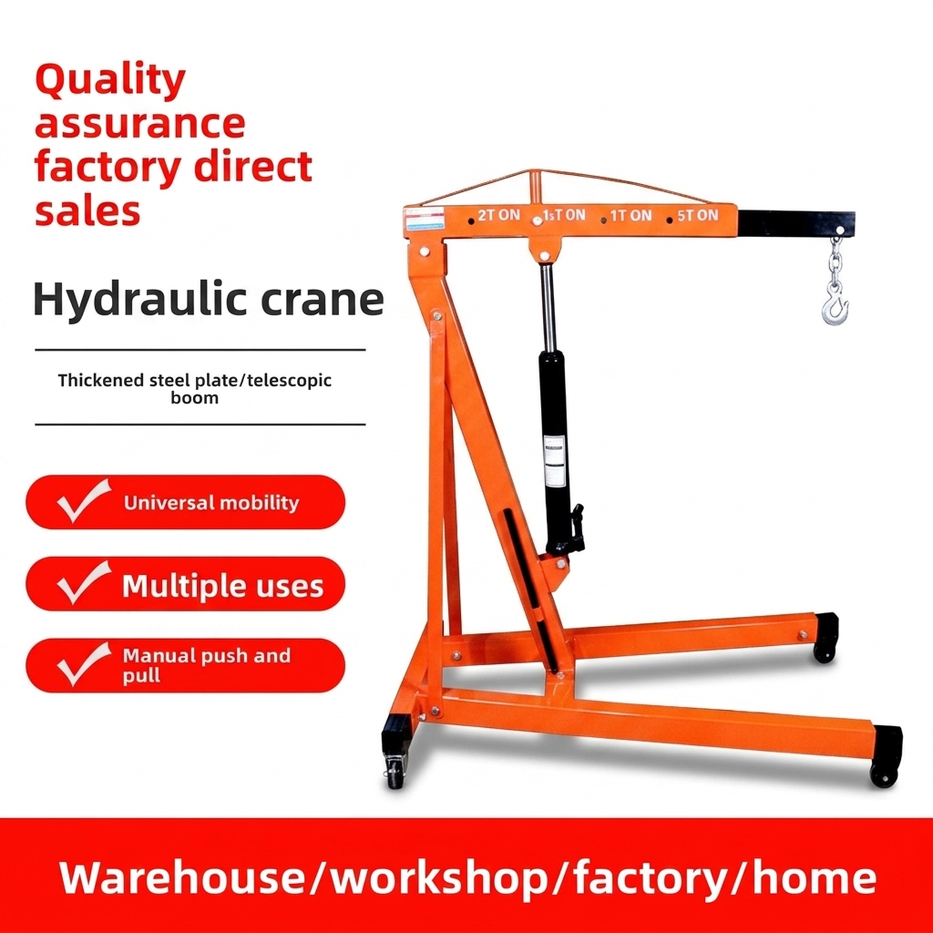 Engine Hoist Crane - Sollevatore Idraulico Manuale Pieghevole Portatile per