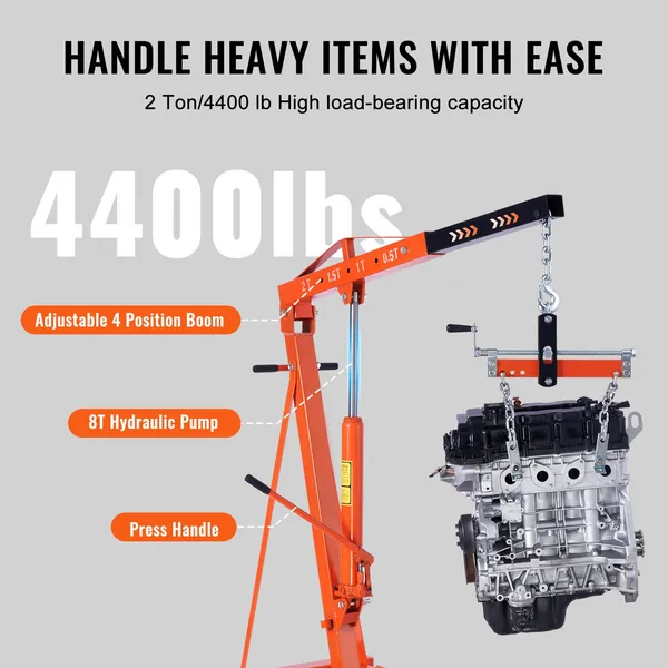 Paranco motore idraulico VEVOR - Engine Hoist Crane recensione e prezzo