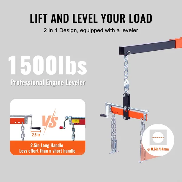 Paranco motore idraulico VEVOR - Engine Hoist Crane recensione e prezzo
