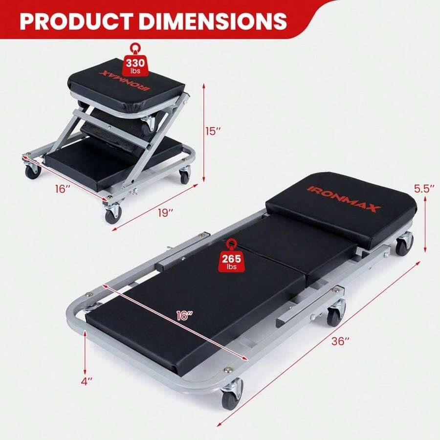 Sgabello da meccanico 2 in 1 d - Auto Repair Shop Design recensione e prezzo