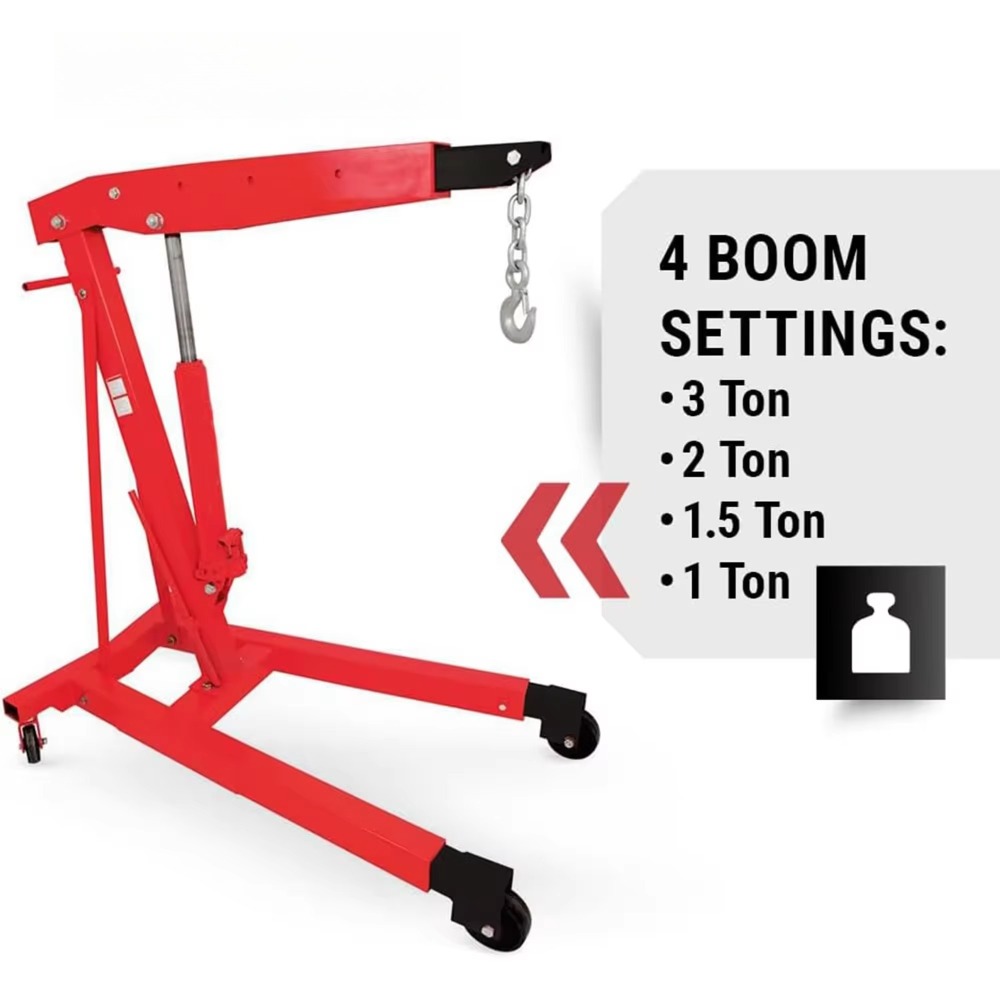 Gru idraulica pieghevole 2T 3T - Engine Hoist Crane recensione e prezzo
